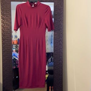 Burgundy dress